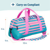 Pink Stripes Overnighter Duffel Bag