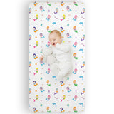 Mermaids Microfiber Fitted Crib Sheet