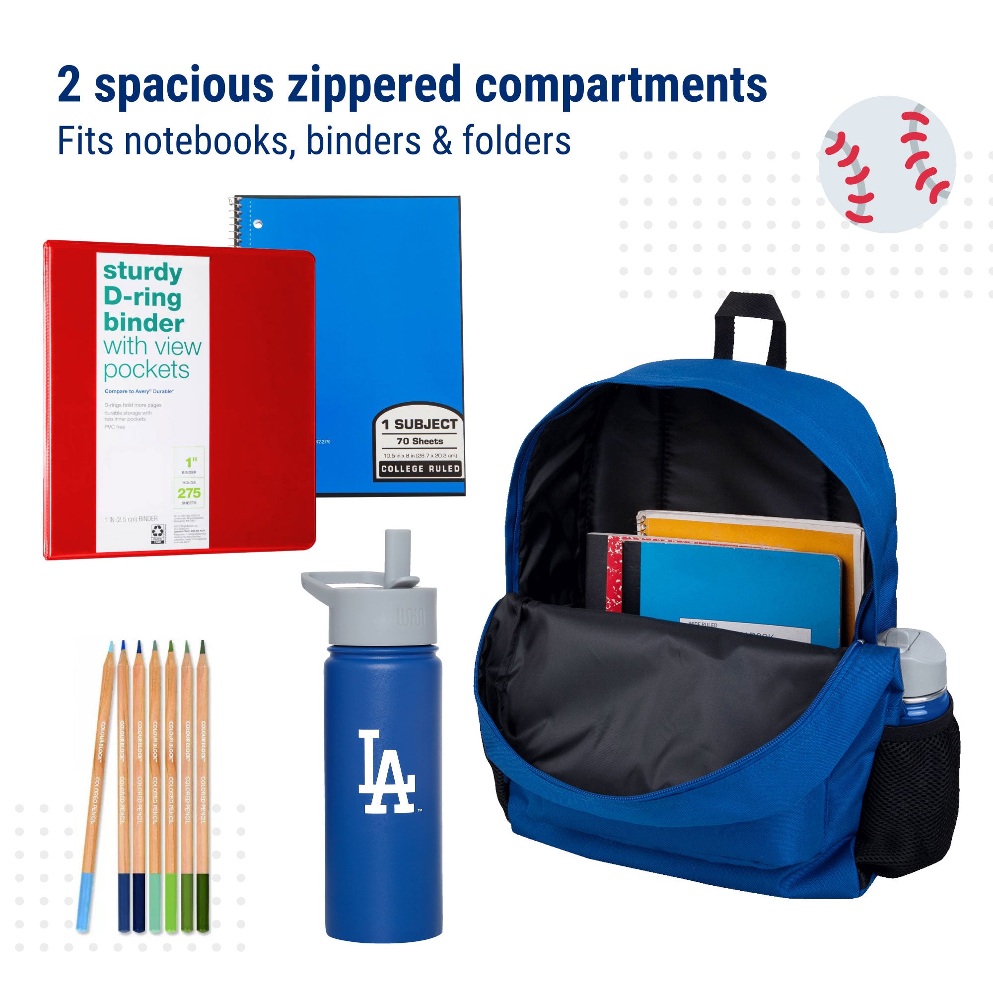 MLB 16 Inch Backpack