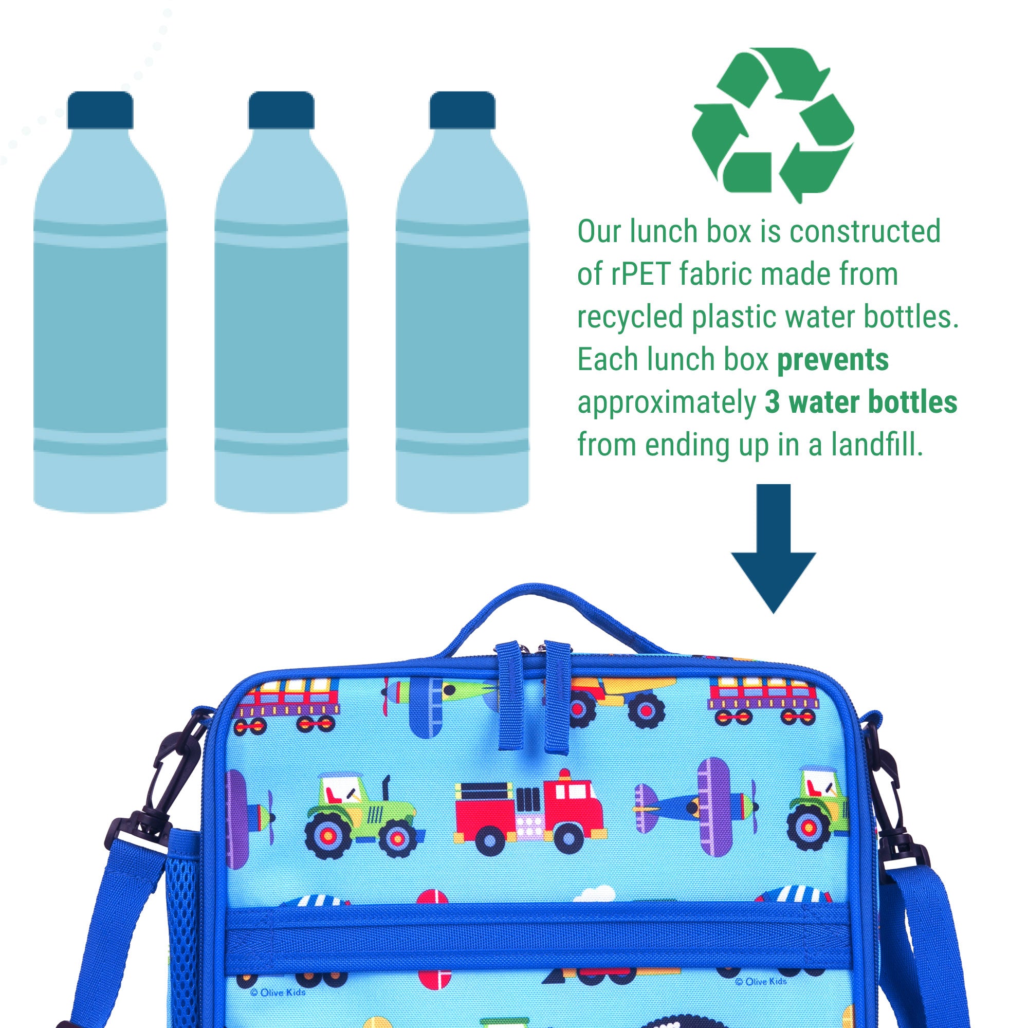 Trains, Planes & Trucks ECO Lunch Box