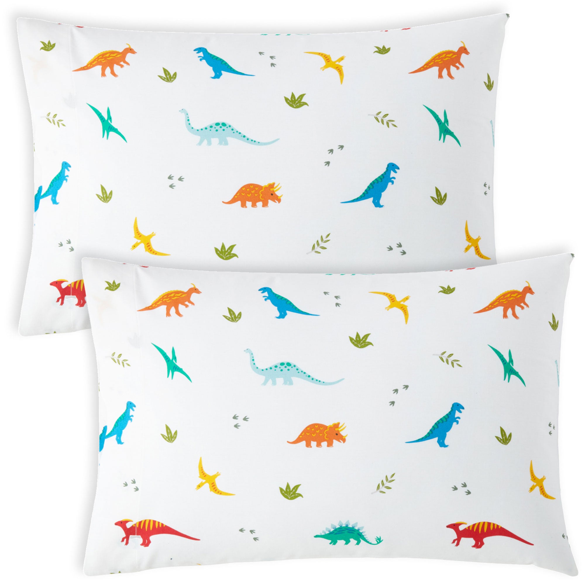 Jurassic Dinosaurs 100% Cotton Percale Pillowcase