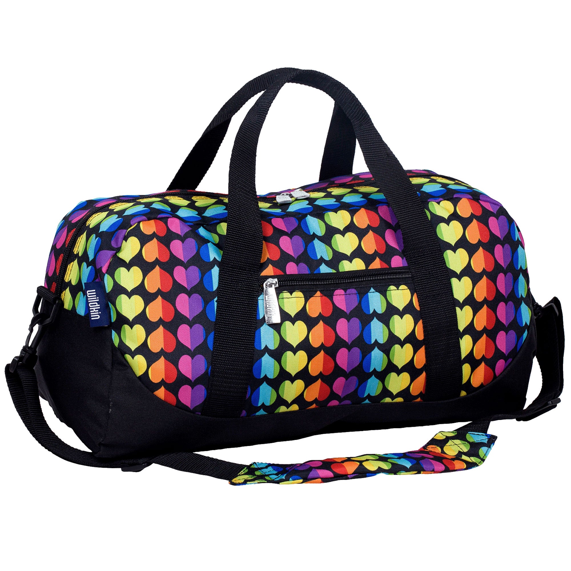 Rainbow Hearts Overnighter Duffel Bag