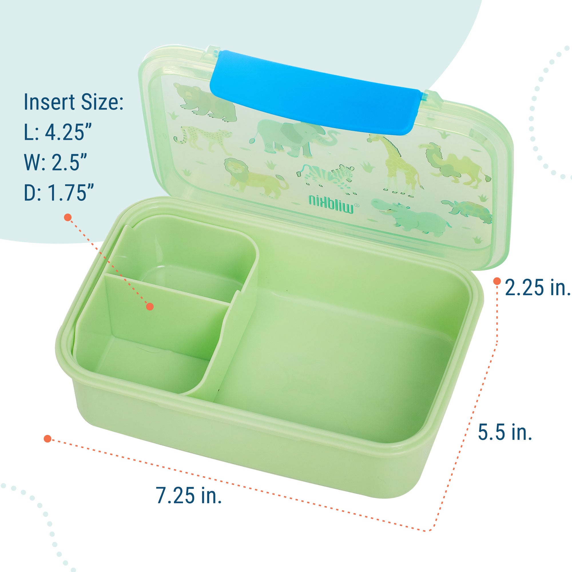 Wild Animals Reusable Food Container Bento Box