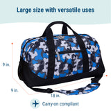 Blue Camo Overnighter Duffel Bag