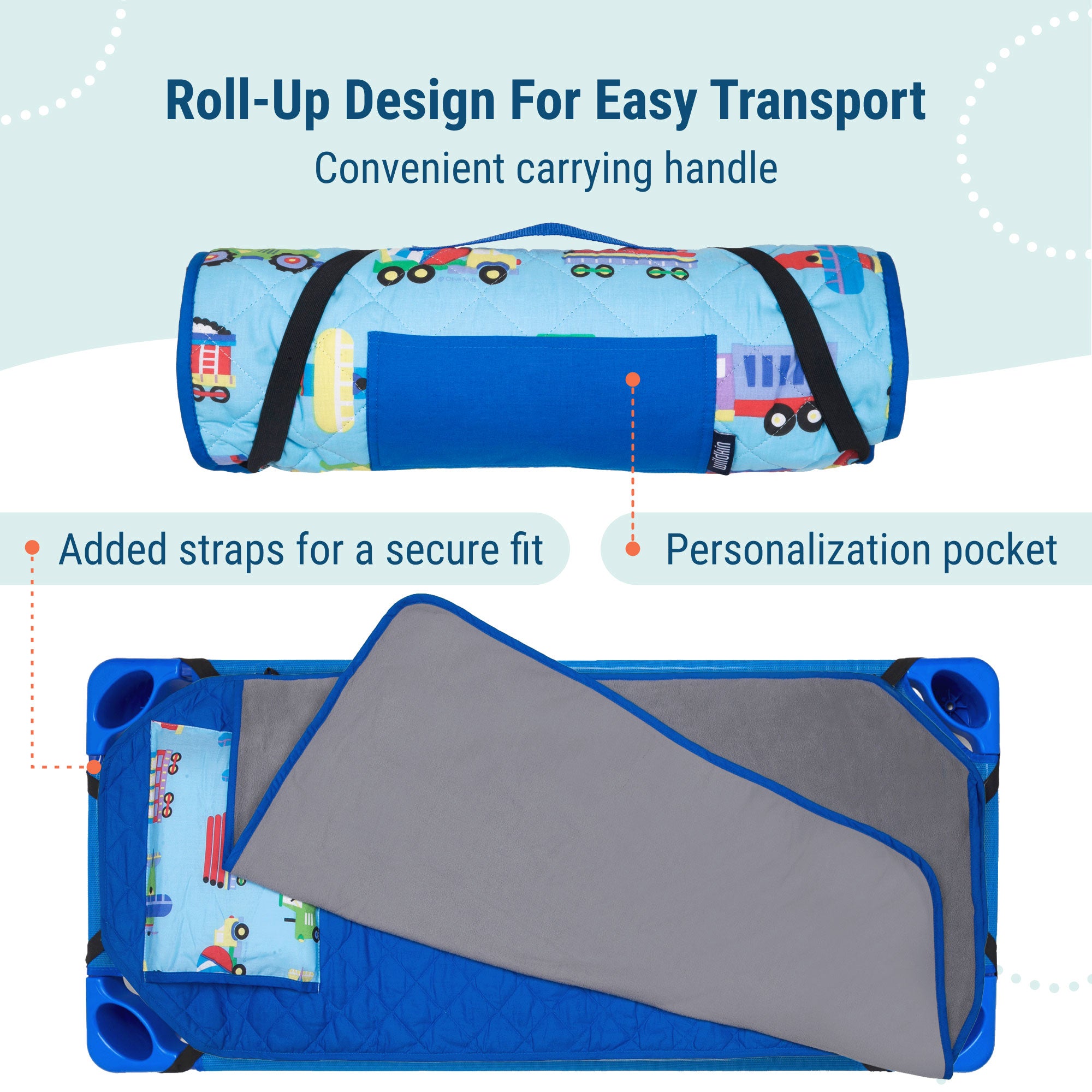Trains, Planes & Trucks Modern Nap Mat