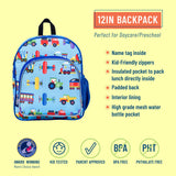 Trains, Planes & Trucks 12 Inch Backpack