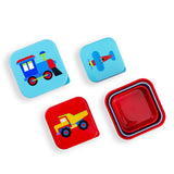 Trains, Planes & Trucks Nested Snack Containers