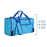 Sky Blue Weekender Duffel Bag