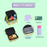 Lilac Lemonade Two Compartment Lunch Bag