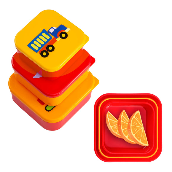  Wildkin Kids Bento Box for Boys and Girls, Features 4  Compartments, Leak Proof with Close Clasp Design, Perfect for School &  Travel Bento for Kids (Trains, Planes, and Trucks) : Home