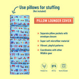 Trains, Planes & Trucks Microfiber Pillow Lounger