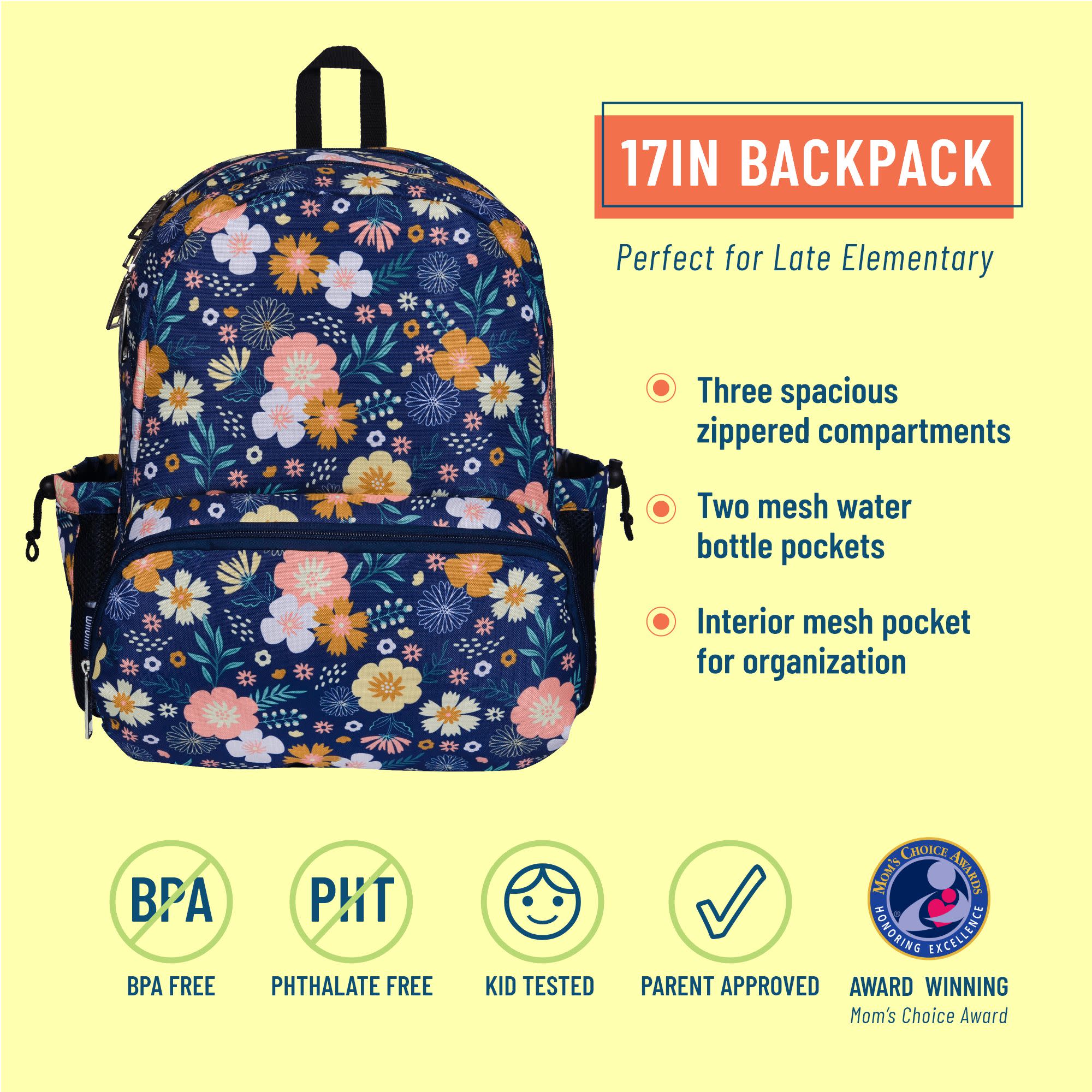 Wildflower Bloom 17 Inch Backpack