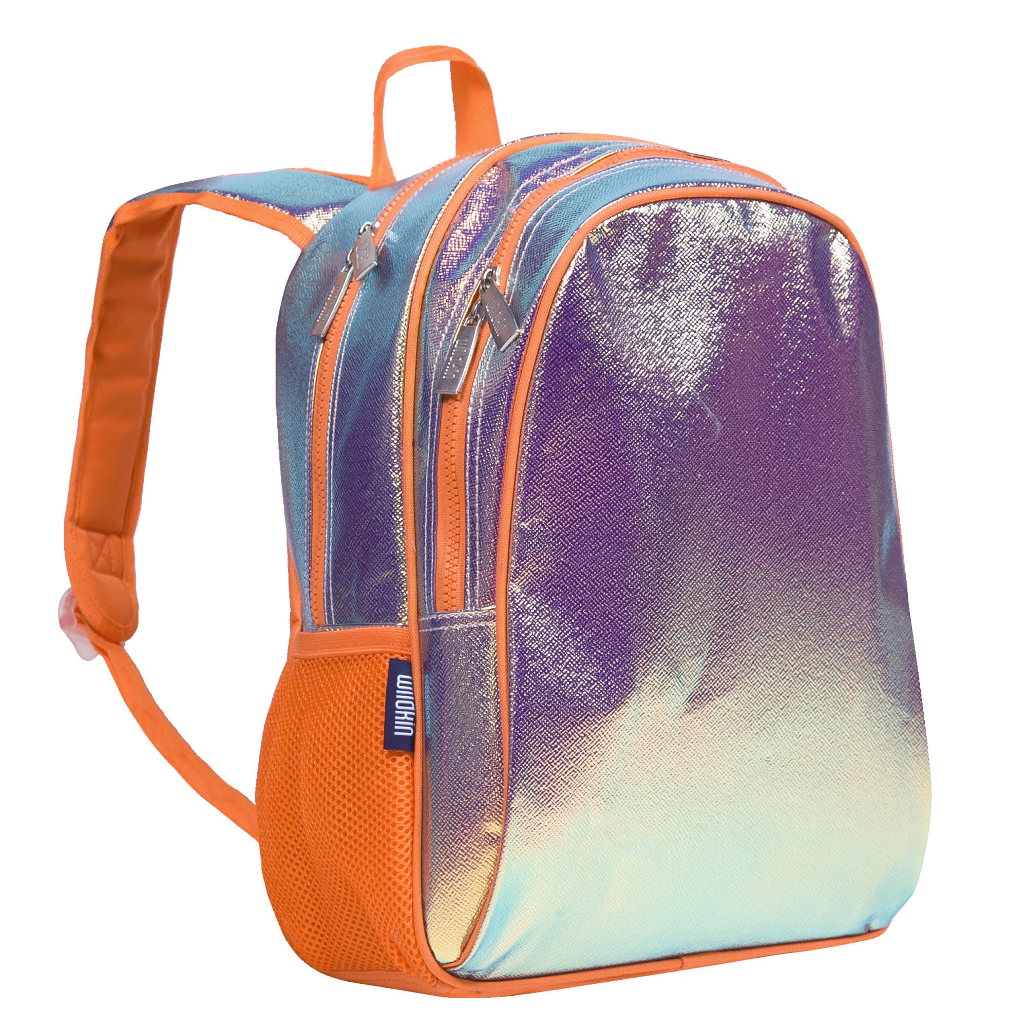 Orange Shimmer 15 Inch Backpack