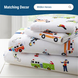 Heroes Microfiber Fitted Crib Sheet