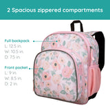 Floral Watercolor 12 Inch Backpack