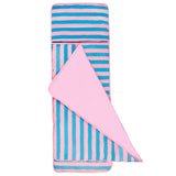 Pink Stripes Plush Nap Mat