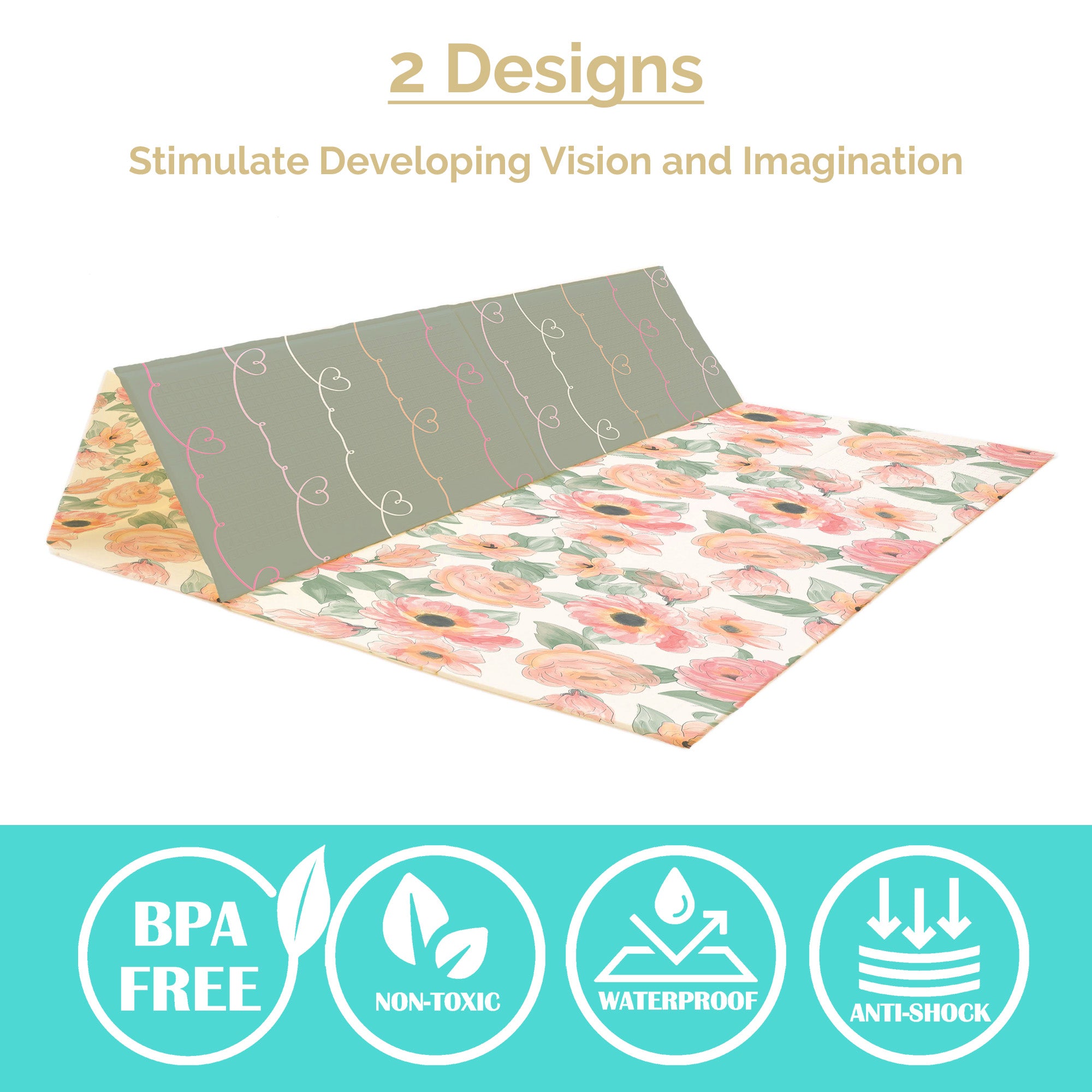 Large Play Mat - Love Blossoms