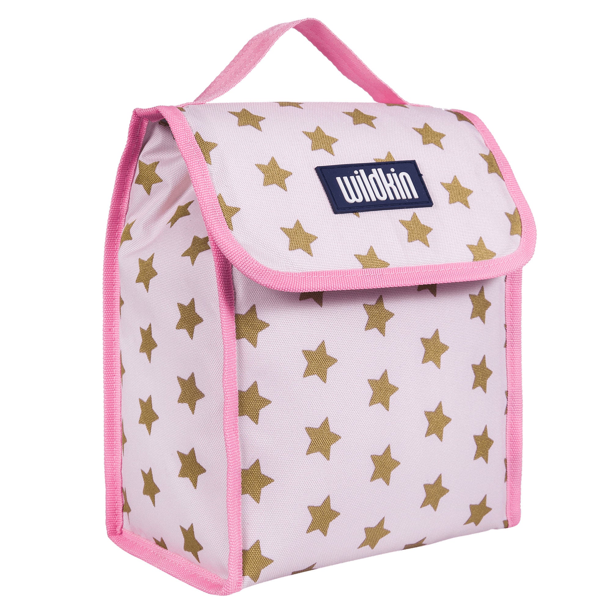 Pink and Gold Stars Lunch Bag