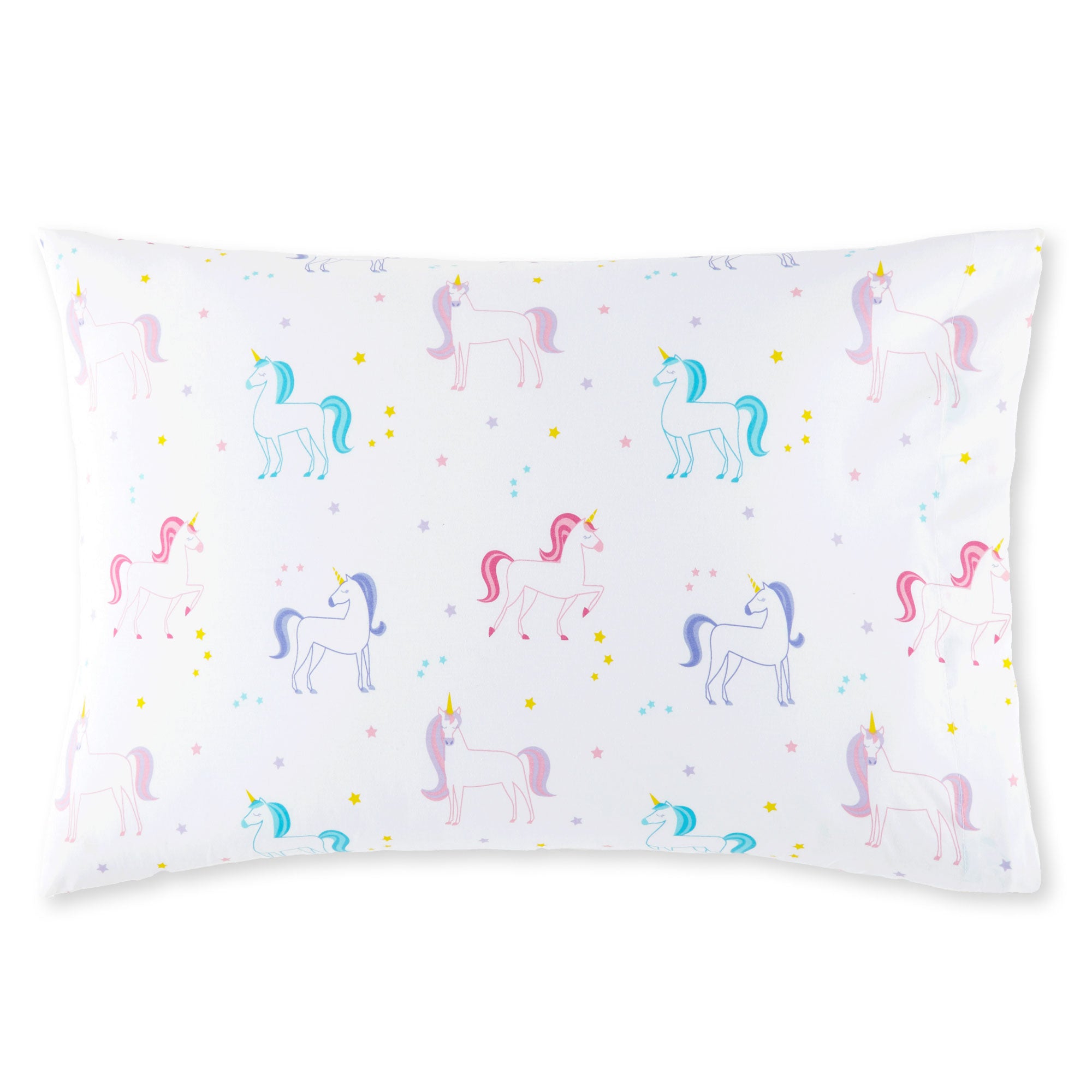 Unicorn 100% Cotton Percale Pillowcase