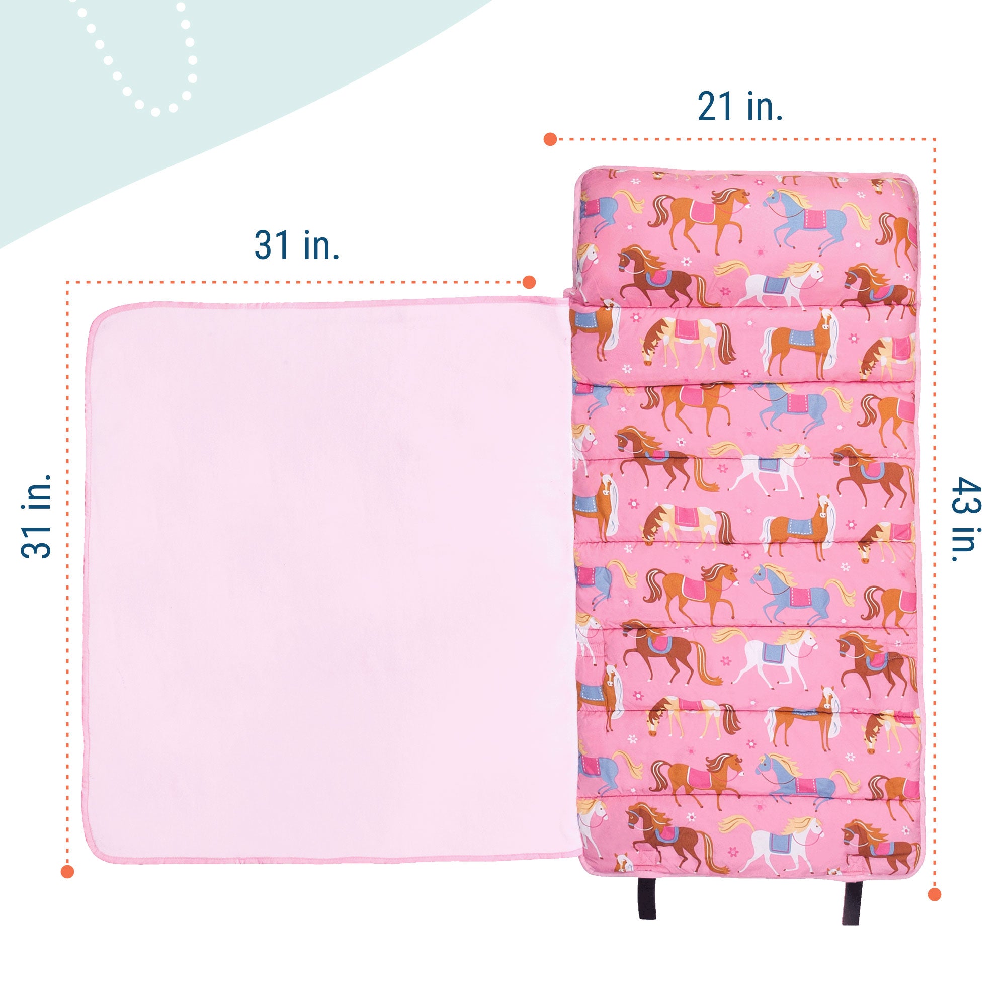 Horses Microfiber Toddler Nap Mat