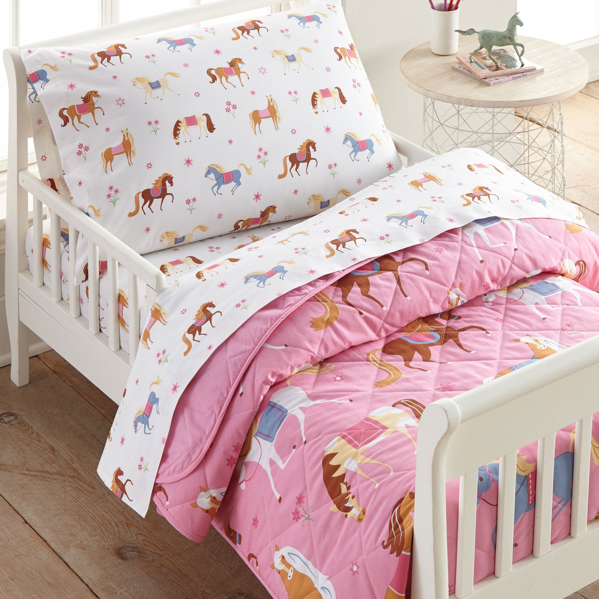 Horses 4 pc Cotton Bed in a Bag - Toddler