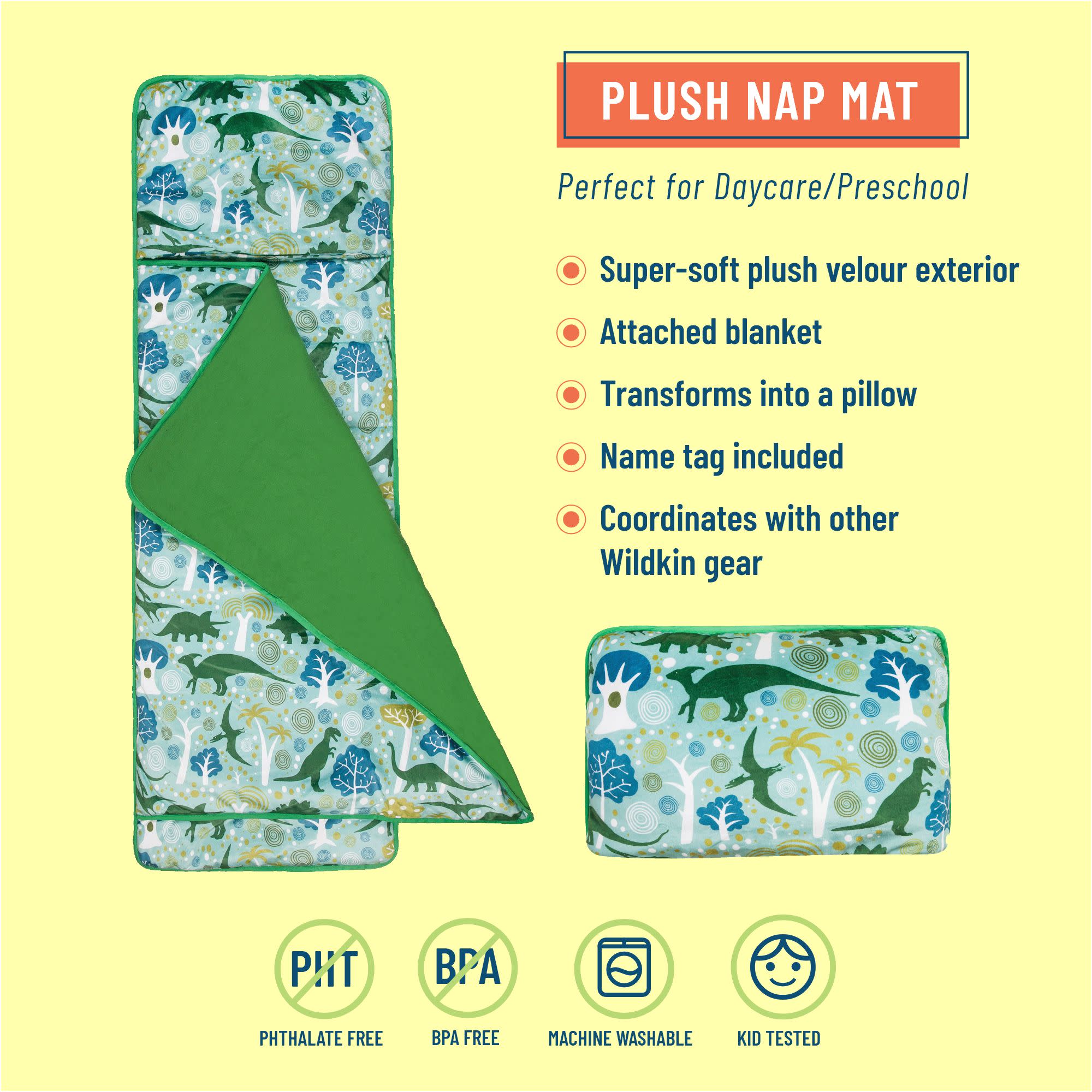 Dinomite Dinosaurs Plush Nap Mat