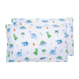 Dinosaur Land 100% Cotton Percale Pillow Cases - 2 pack