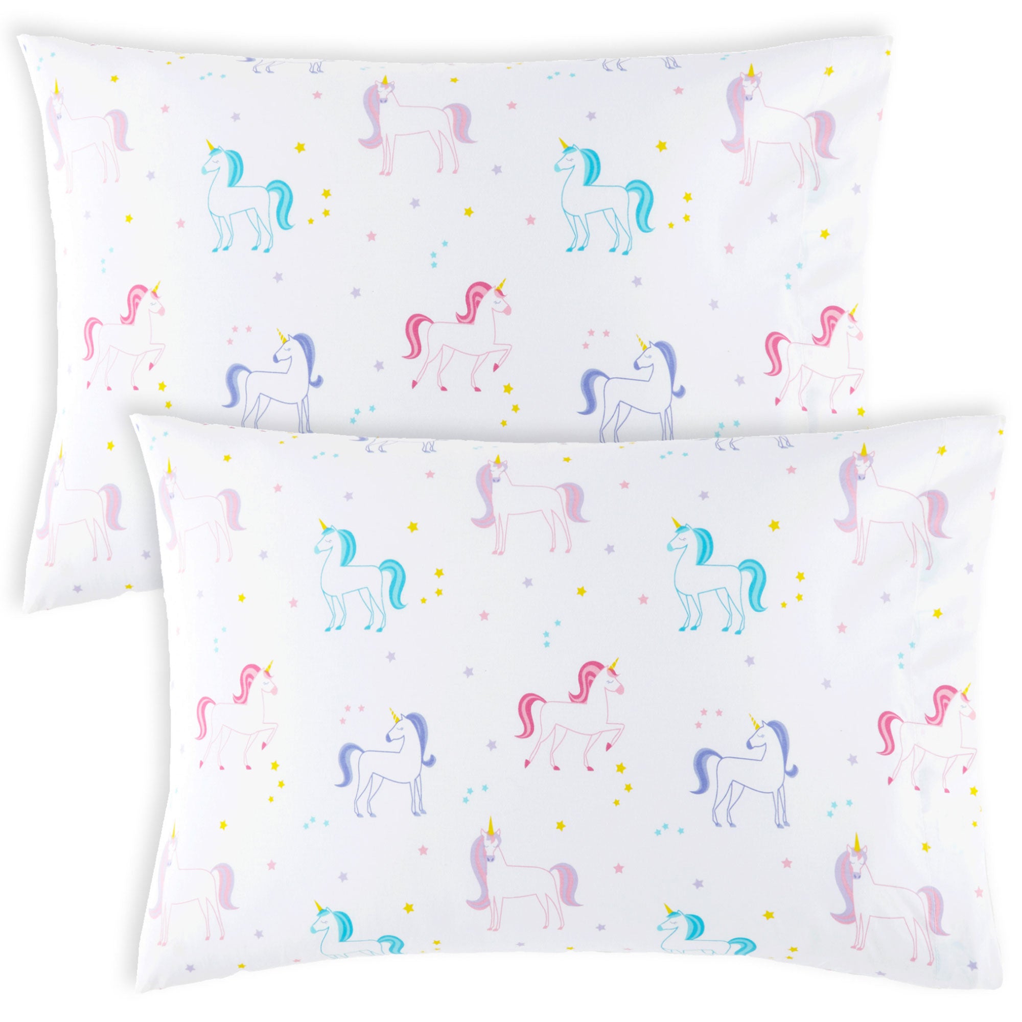 Unicorn 100% Cotton Percale Pillowcase