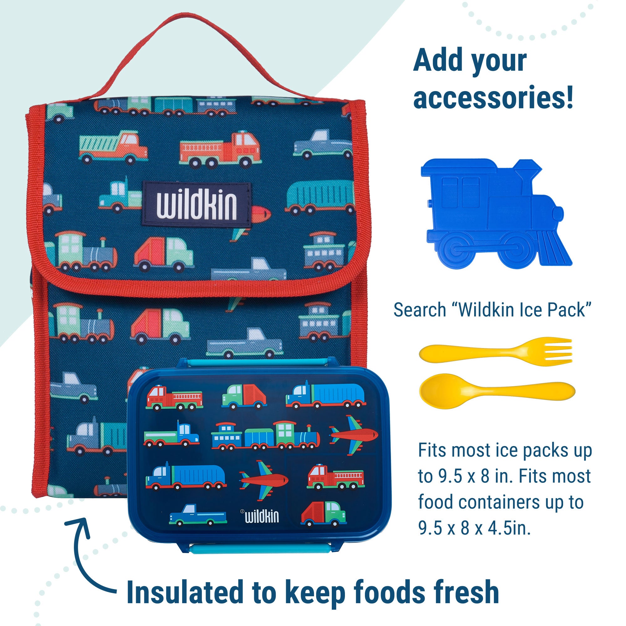 Transportation Lunch Bag