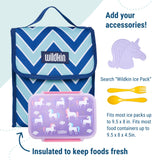 Chevron Blue Lunch Bag