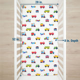 Trains, Planes & Trucks 100% Cotton Fitted Crib Sheet