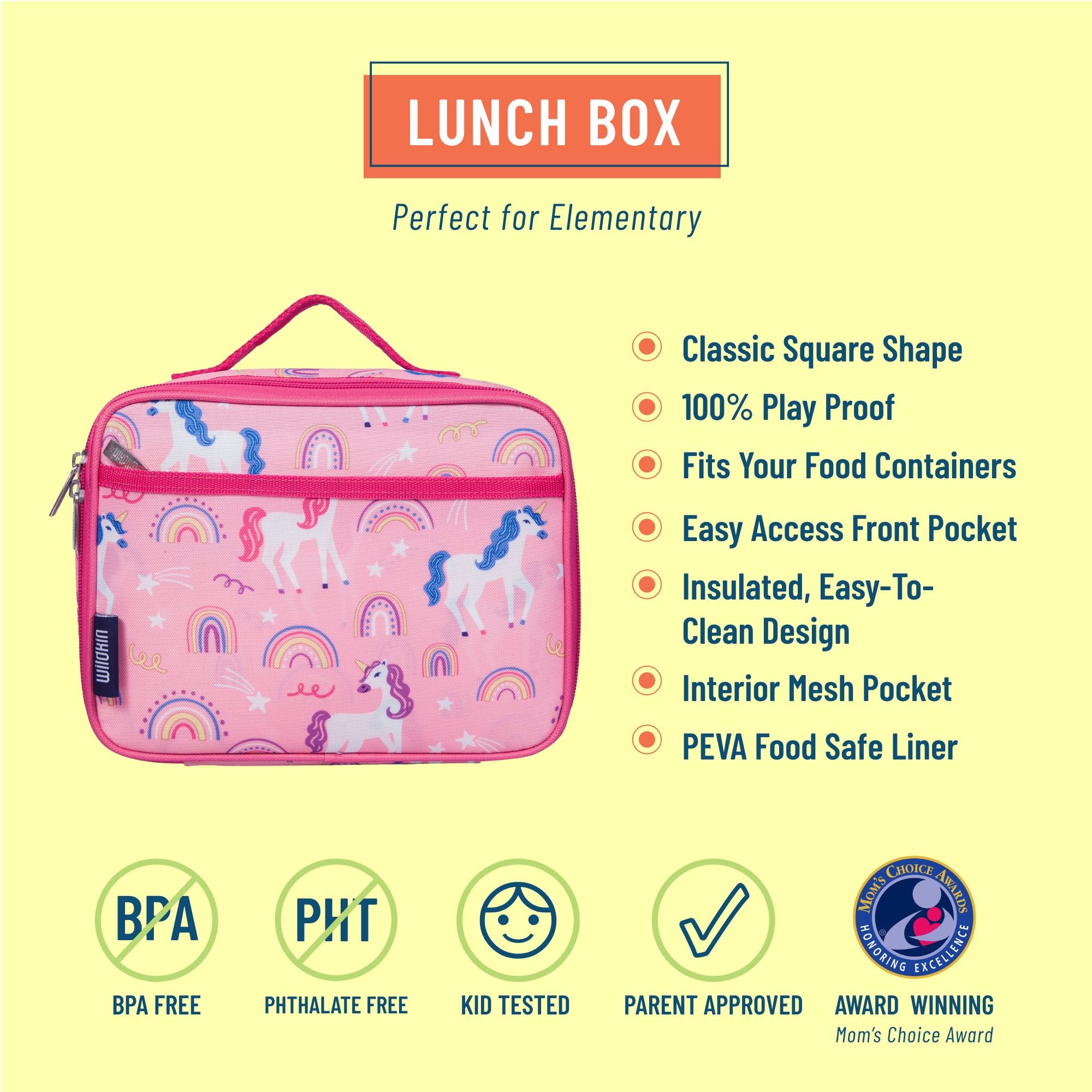 Rainbow Unicorns Lunch Box