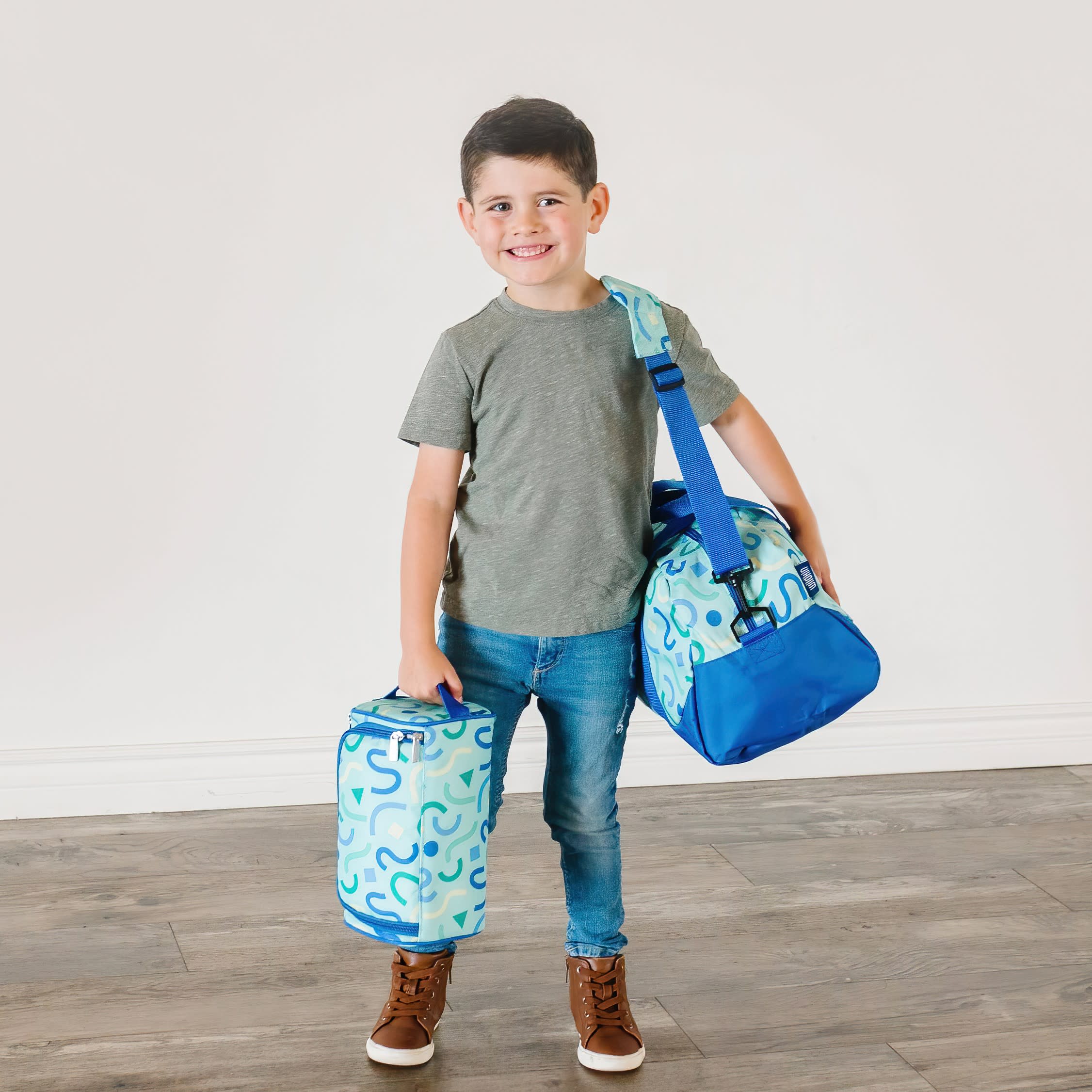 Confetti Blue Overnighter Duffel Bag