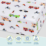 Heroes Microfiber Fitted Crib Sheet