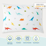 Jurassic Dinosaurs 100% Cotton Pillowcase - Standard