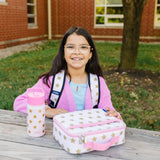 Pink and Gold Stars Lunch Box