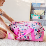 Pink Dino Overnighter Duffel Bag