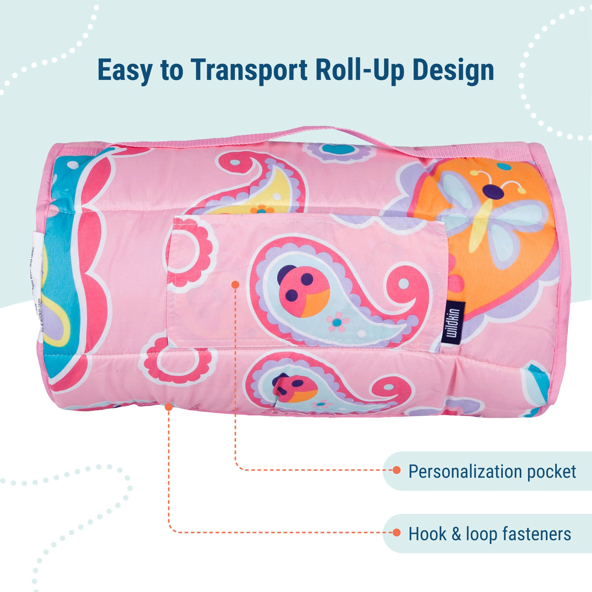 Paisley Microfiber Kids Nap Mat