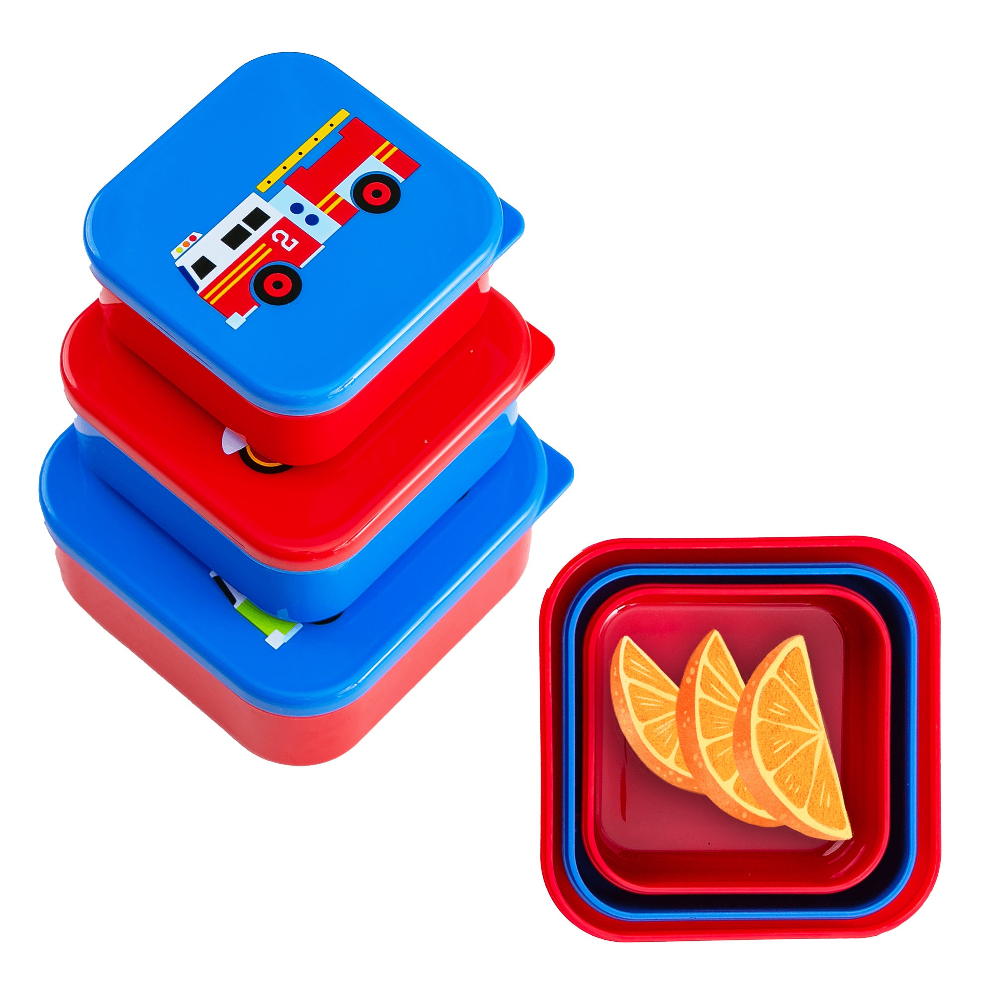 Wildkin Kids Nested Snack Containers - Heroes