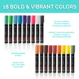 18 Pack Liquid Chalk Markers