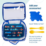 Clear w/ Blue Trim Lunch Box