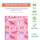 Horses Microfiber Rest Mat Cover