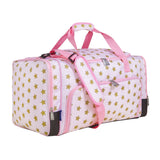 Pink and Gold Stars Weekender Duffel Bag