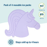 Unicorn Ice Packs (4 pack)