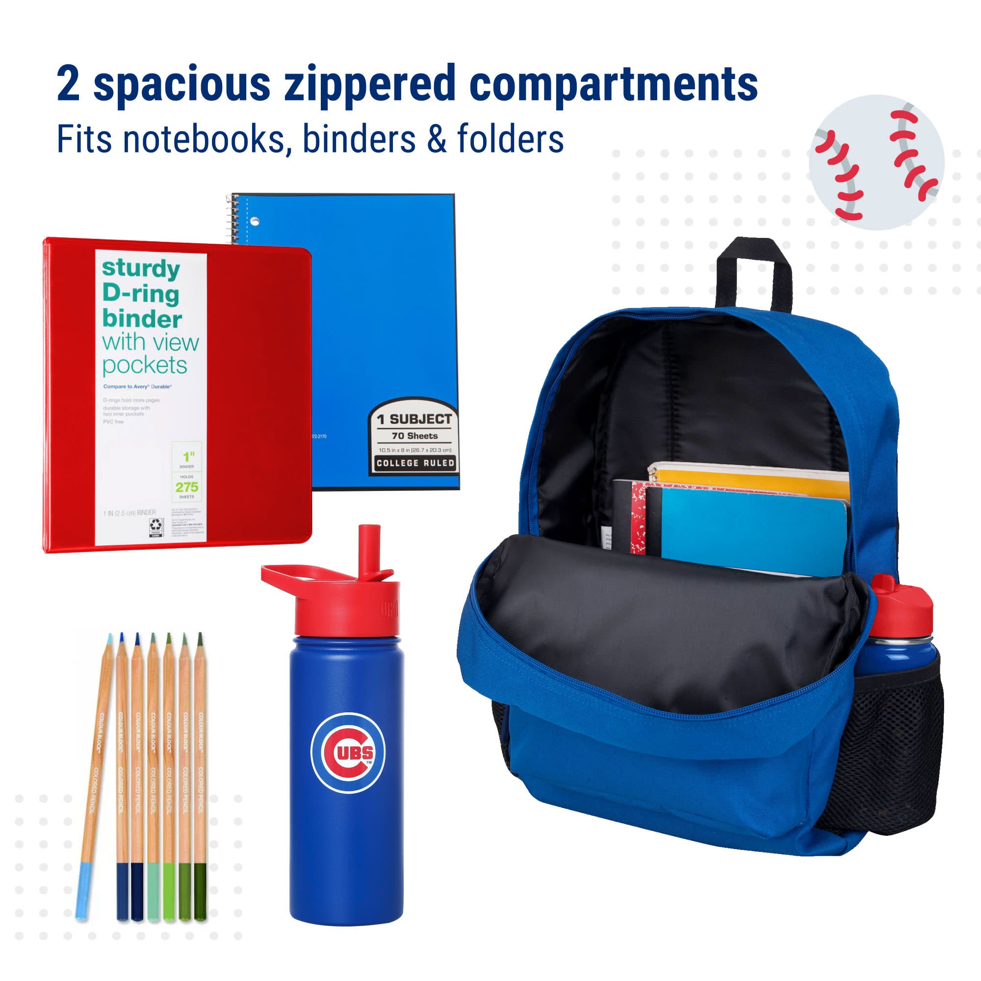 Chicago Cubs™ 16 Inch Backpack