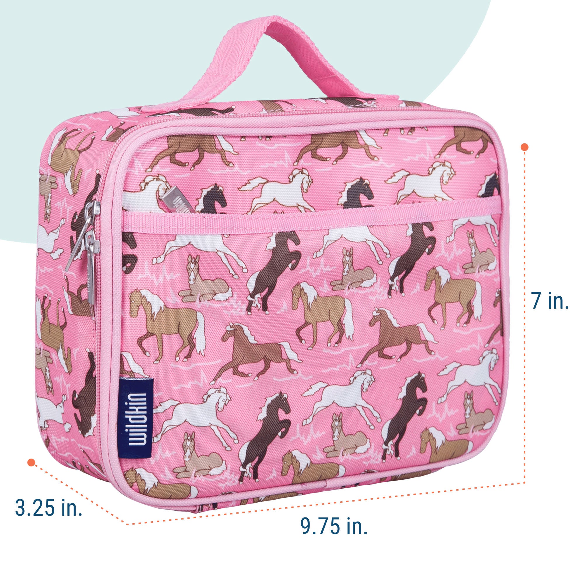 Horses in Pink Lunch Box