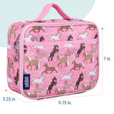 Horses in Pink Lunch Box