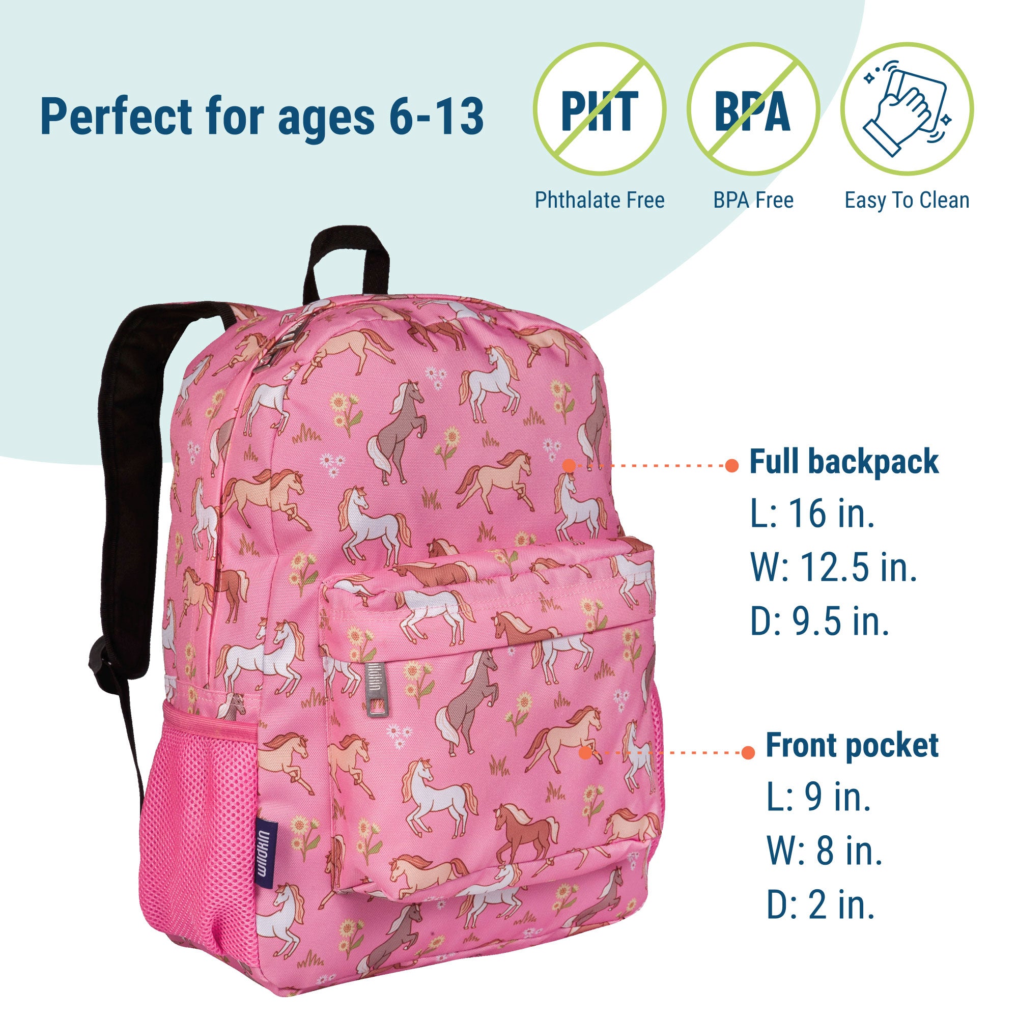 Wild Horses 16 Inch Backpack