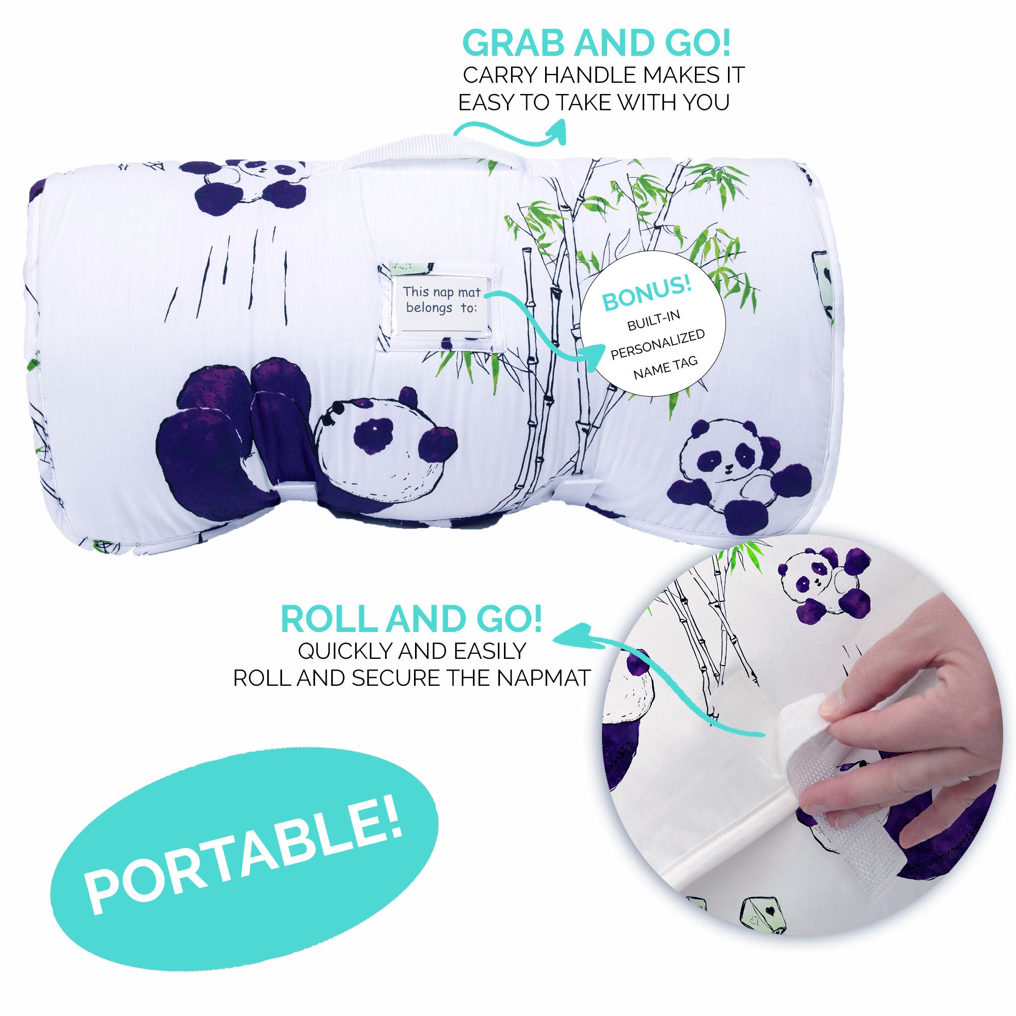 Toddler Nap Mat - Playful Pandas