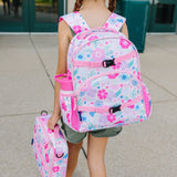 Pink Floral 14 oz Steel Water Bottle